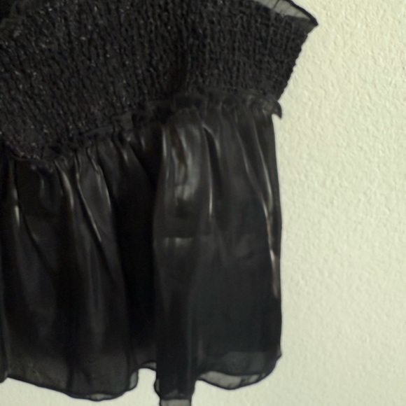 Free People Black Smocked Camisole - Picture 5 of 7